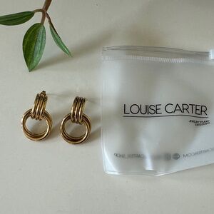 NEW-Louise Carter Gold Hoop Earrings